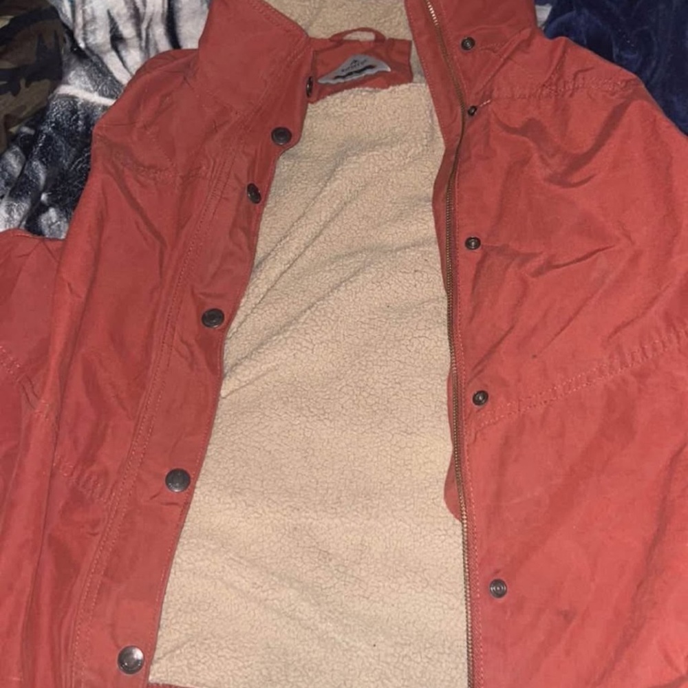 Women's Coral Jacket with Cream Inner Lining